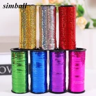 Ленты для воздушных шаров, лента-лазер для вечерние чного украшения, подарки на день рождения, украшения для Свадебная Упаковка сделай сам из фольги, атласные ленты, Аксессуары