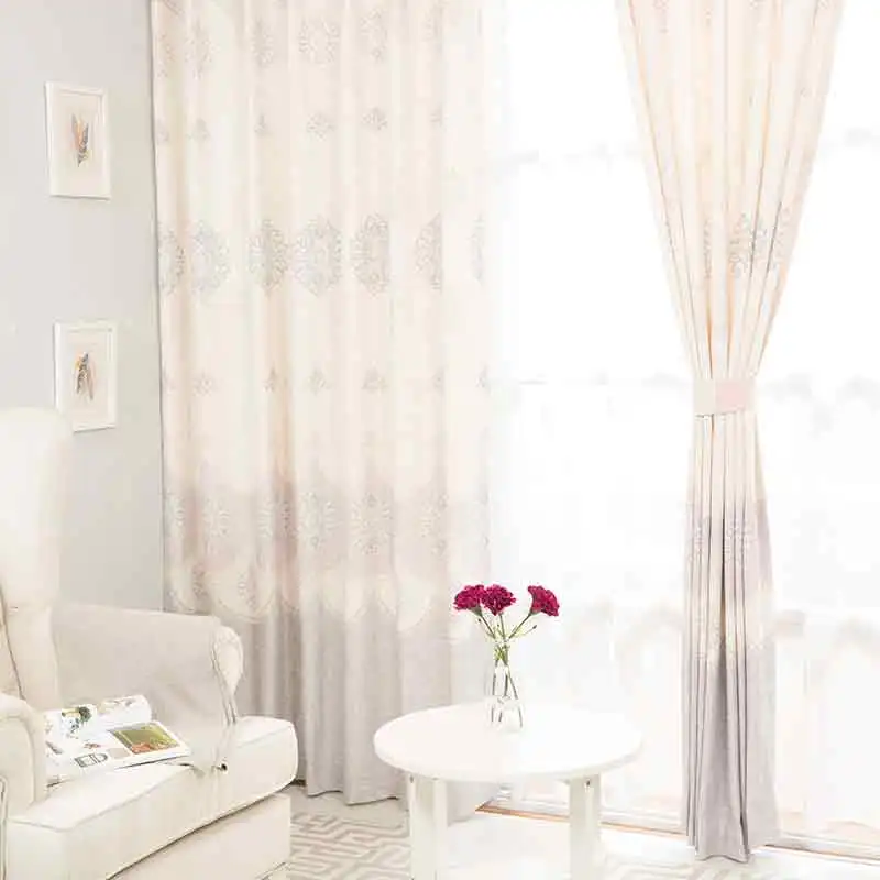 1 шт. занавески для гостиной европейский стиль синие/фиолетовые модные