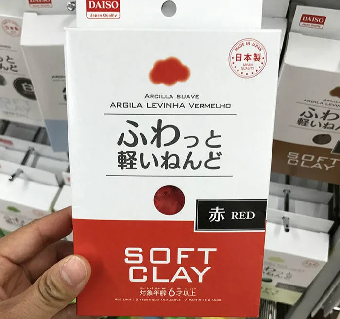 Daiso мягкая глина легкий моделирование сохнущая на воздухе Сверхлегкий глины