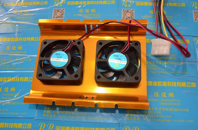 Вентилятор для жесткого диска радиатор Поддержка двойной вентилятор 5 см сетевой
