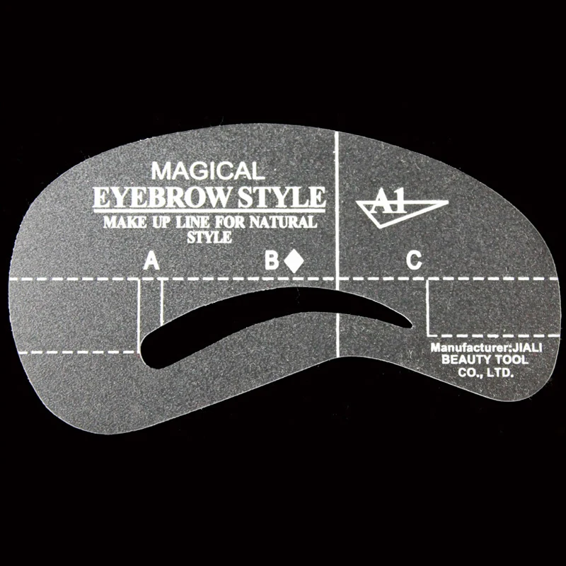 4 шт. трафарет с маской бровью макияж стили для бровей Шаблон рисования Форма