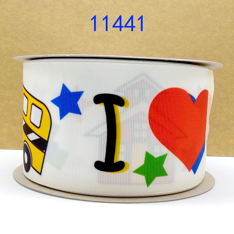 Бесплатная доставка 50 ярдов мультфильм печатных grosgrain ленты 6581 | Дом и сад
