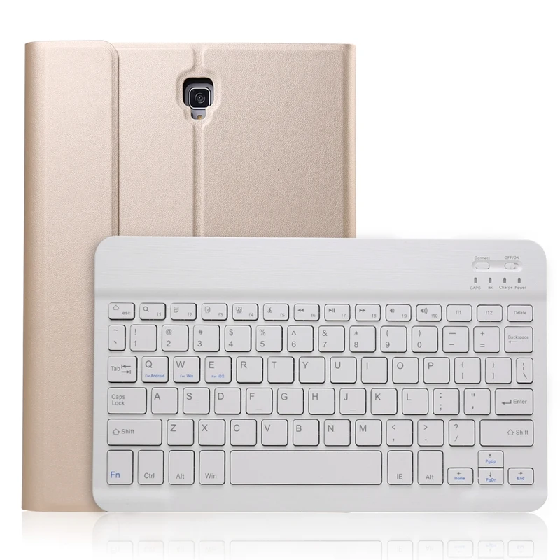 Gold Чехол-клавиатура для samsung Galaxy Tab S4 10,5 модель Sm-T830/T835/T837, тонкий легкий Чехол-подставка со съемной крышкой - Цвет: Gold