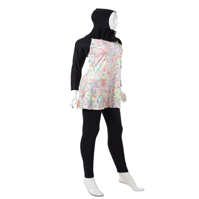 3 шт./компл. 4XL S нейлон и lyca женский мусульманский Буркини Купальники m l xxl xxxl