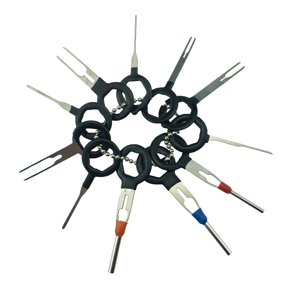 ALLSOME 11 шт./компл. Инструменты для удаления клемм обжимной разъем автомобильной