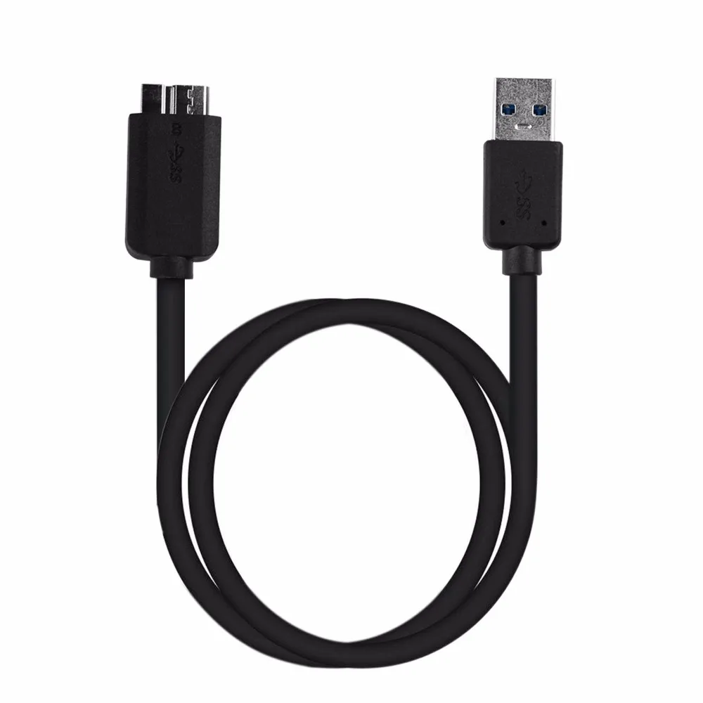 FORNORM USB 3,0 Male A to Micro B адаптер для кабельного шнура конвертер с внешним кабелем питания для переносной Жесткий диск 50 см