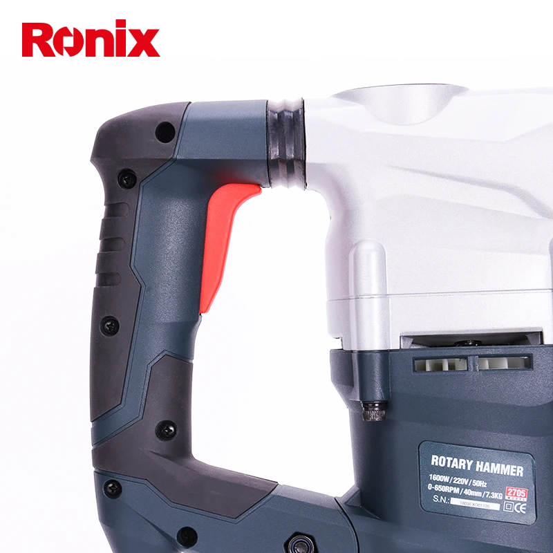 Ronix 40 мм 1600 Вт вращающийся молоток модель 2705|Электрические дрели| |