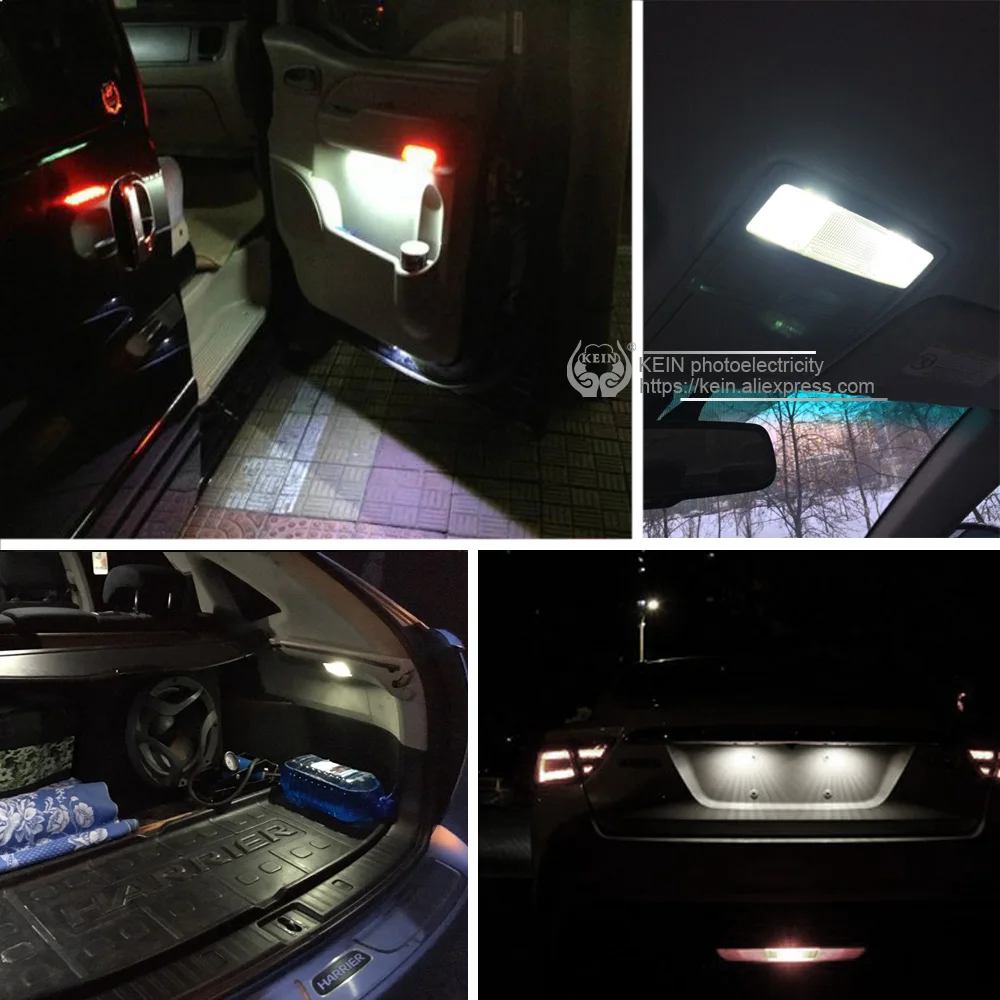 KEIN 2 шт. гирлянда светодиодный лампы 41 мм c5w c3w c10w автомобиля 5050 8SMD авто чтения