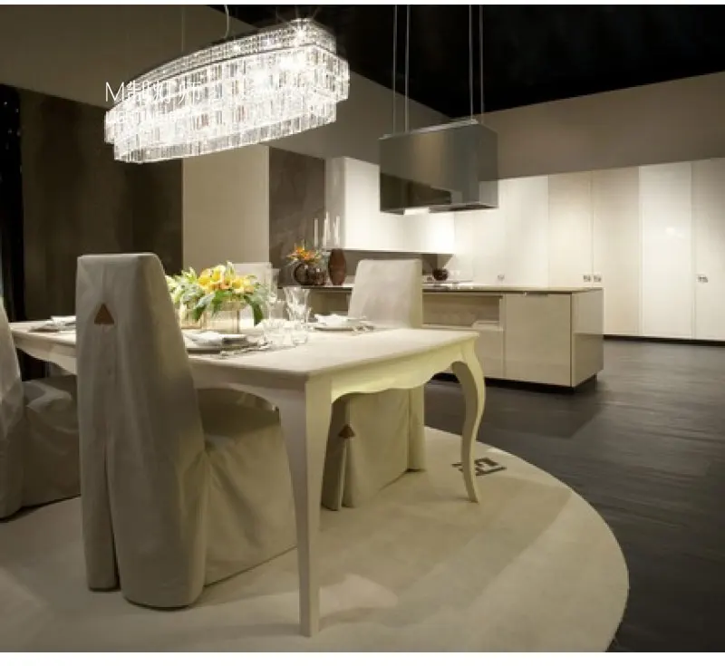 Большая овальная Хрустальная светодиодная люстра декоративный светильник для