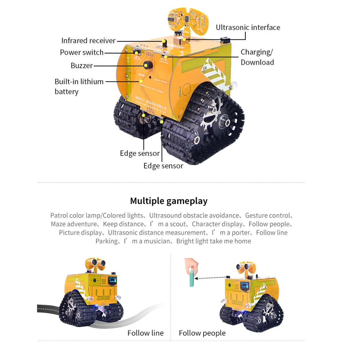 WuliBot скретч+ Mixly программируемый робот RC программируемый трек автомобиль паровой развивающие игрушки подарок для детей
