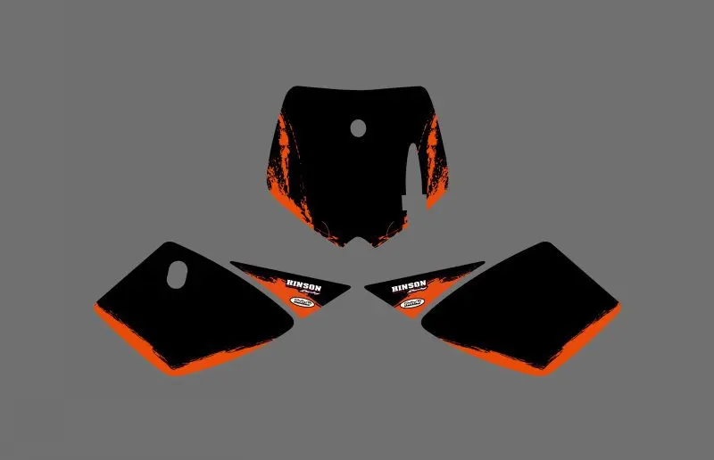 0540 (черные и оранжевые) новые графические наклейки для KTM SX 50 2002 2003 2004 2005 2006 2007