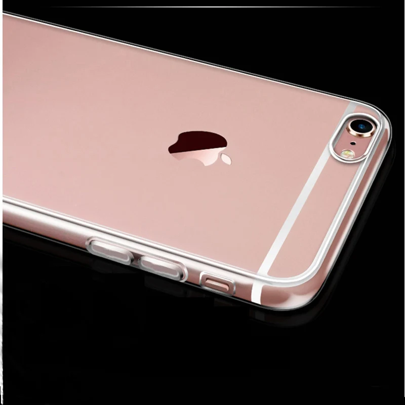 Чехлы для телефонов iPhone 6 6s 7 8 X мягкий прозрачный силиконовый чехол задняя крышка