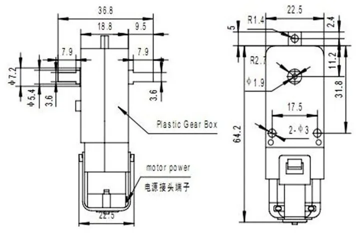 1 шт. TT Мотор 130 мотор умный автомобиль робот редуктор для Arduino DC3V 6V DC Бесплатная