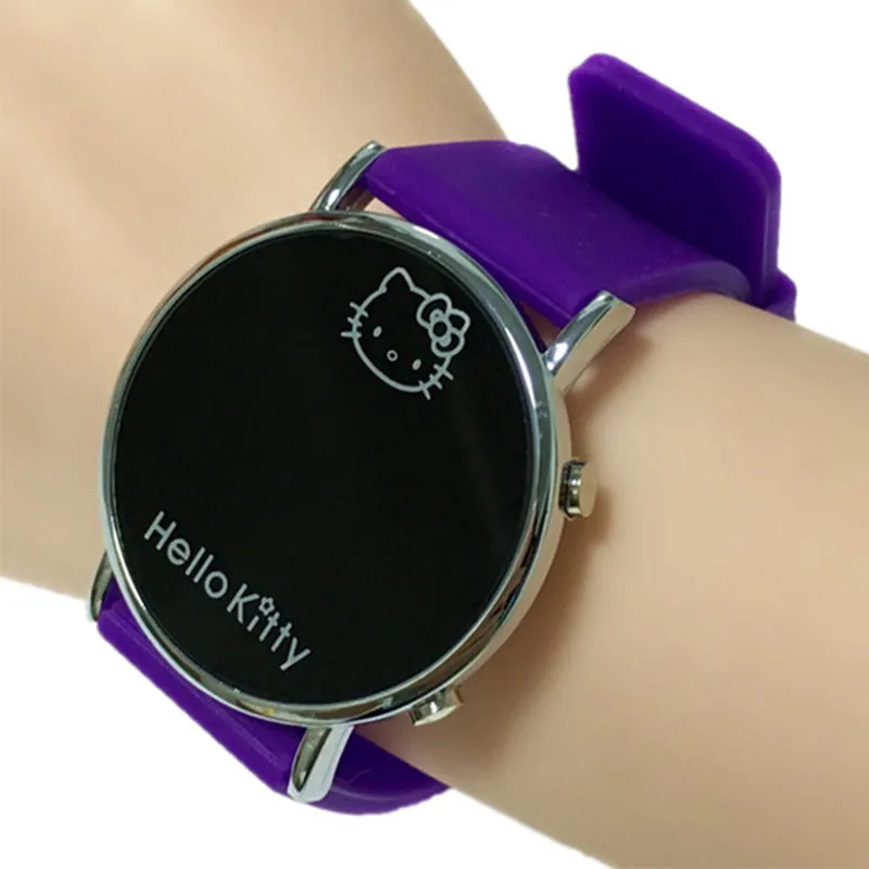 Новинка 2019 красные часы Hello Kitty для детей детские наручные с мультипликационным