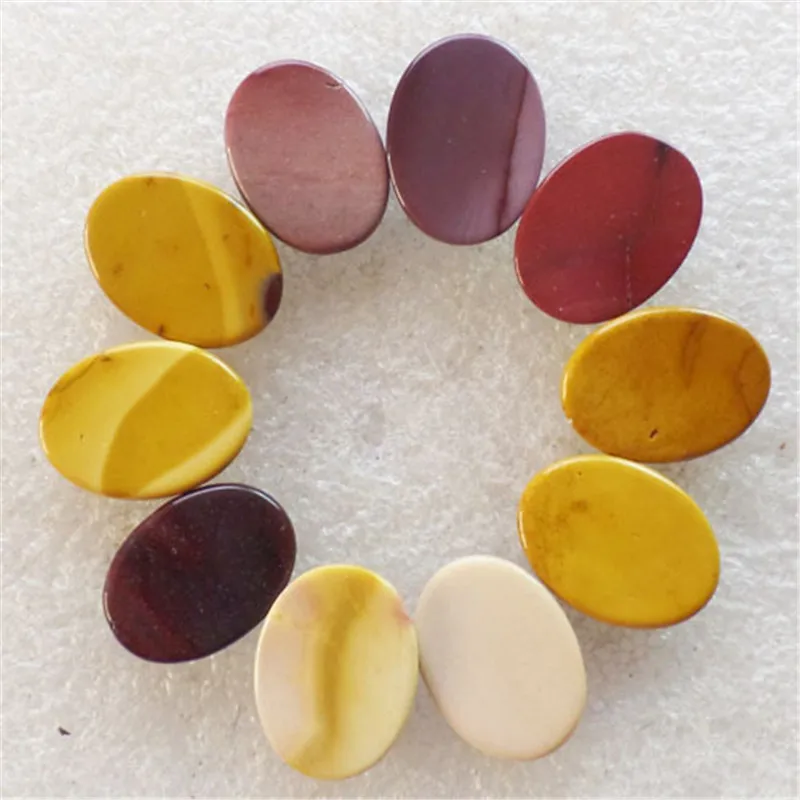 (10 шт./лот) оптовая продажа натуральный Mookaite драгоценный камень овальный кабошон