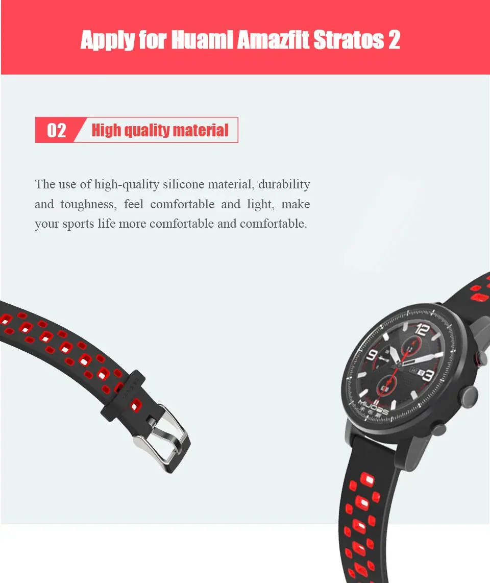 Mijobs 22 мм силиконовый ремешок Браслет Для Xiaomi Huami Amazfit Bip PACE BIT Stratos 2 спортивные часы браслет аксессуары
