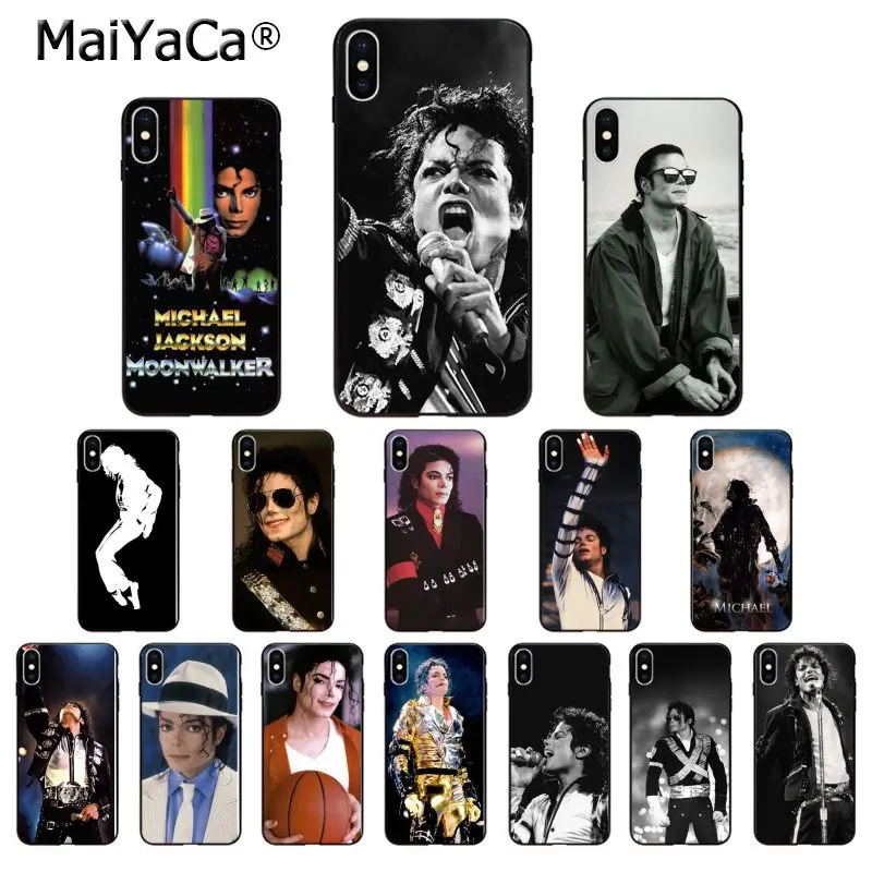 MaiYaCa Майкл Джексон ТПУ Мягкие аксессуары для телефона чехол iPhone X XS MAX 6 6S 7 7plus 8 8Plus 5