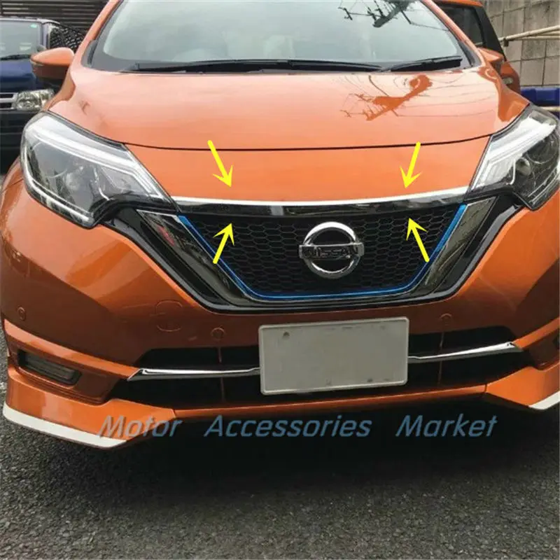 Новая хромированная передняя решетка радиатора для Nissan Versa Note Hatchback 2017 2018 |