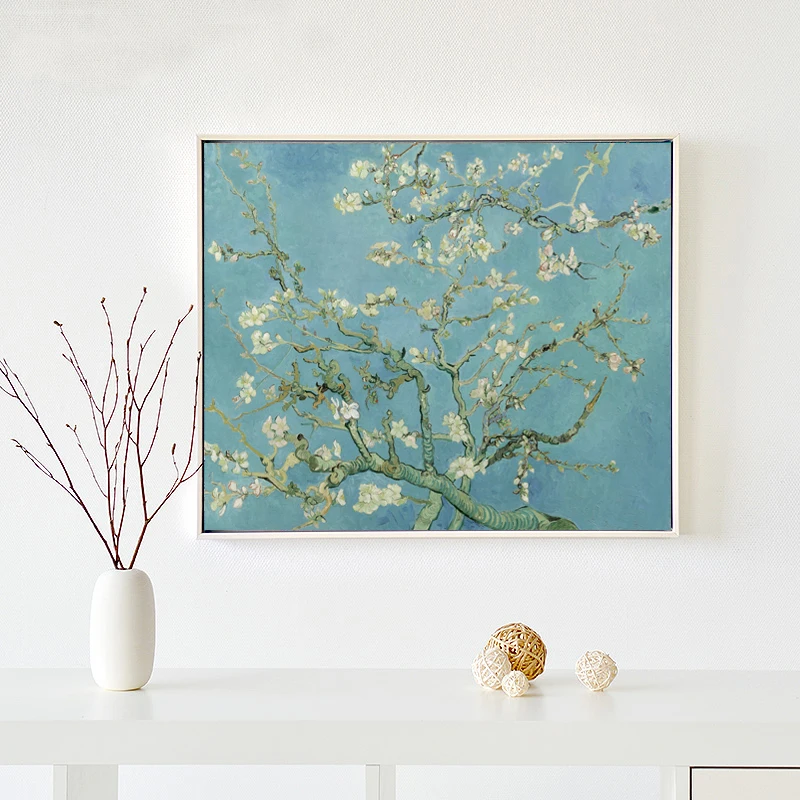 Ван Гог Картина маслом Размножение миндаля цветет стены искусства холст печать