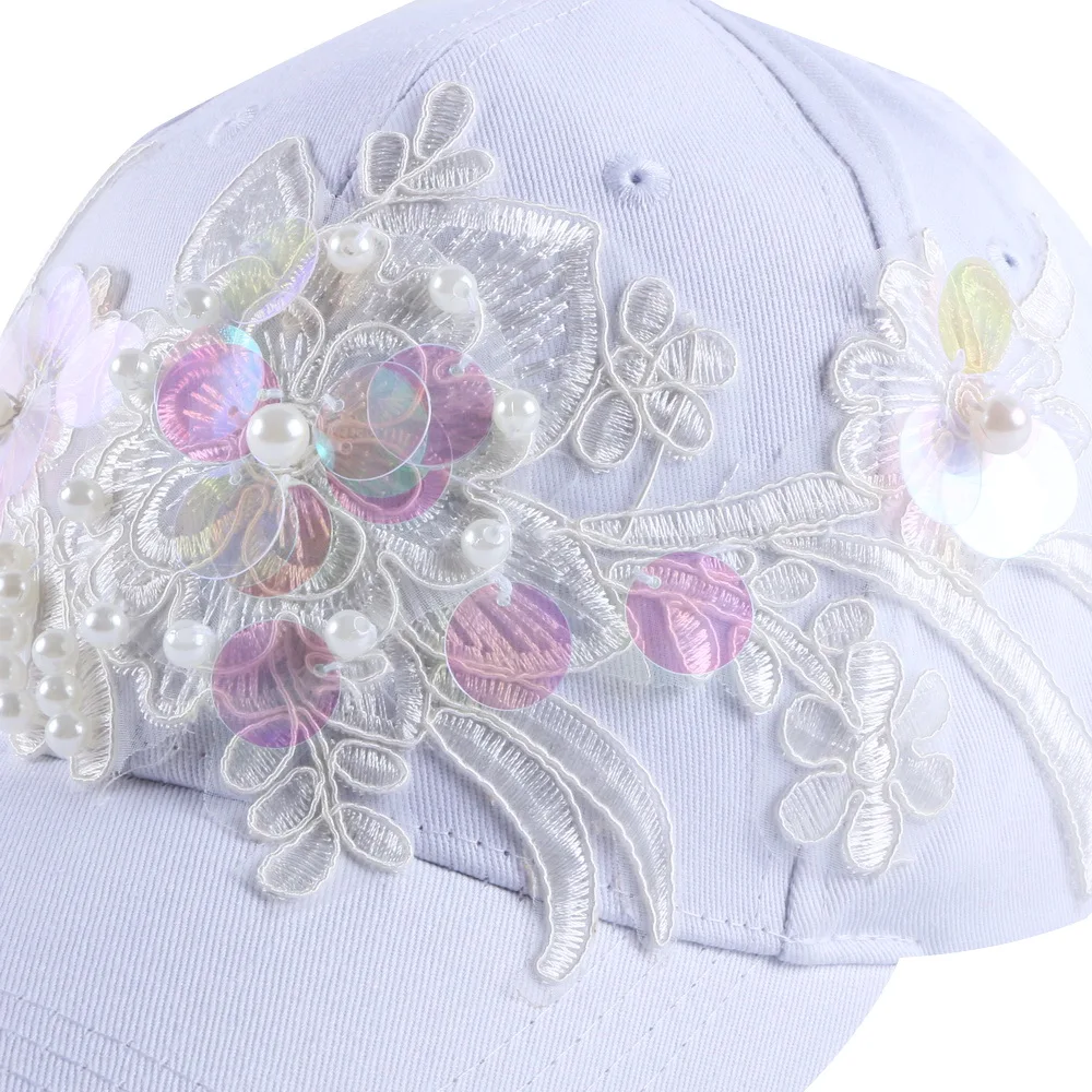 Женская модная брендовая бейсбольная кепка шляпа для девочки 58 см блестящая