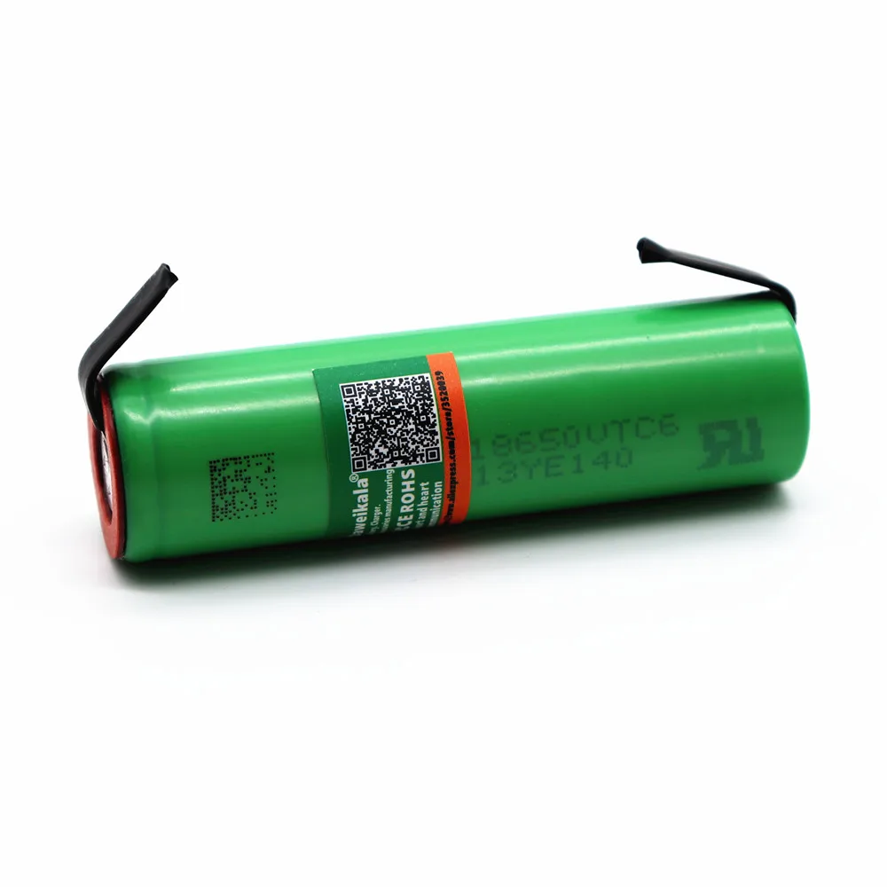 Новый VTC6 3 7 в 3000 мАч 18650 литий-ионный аккумулятор 30А разряда для US18650VTC6 инструменты