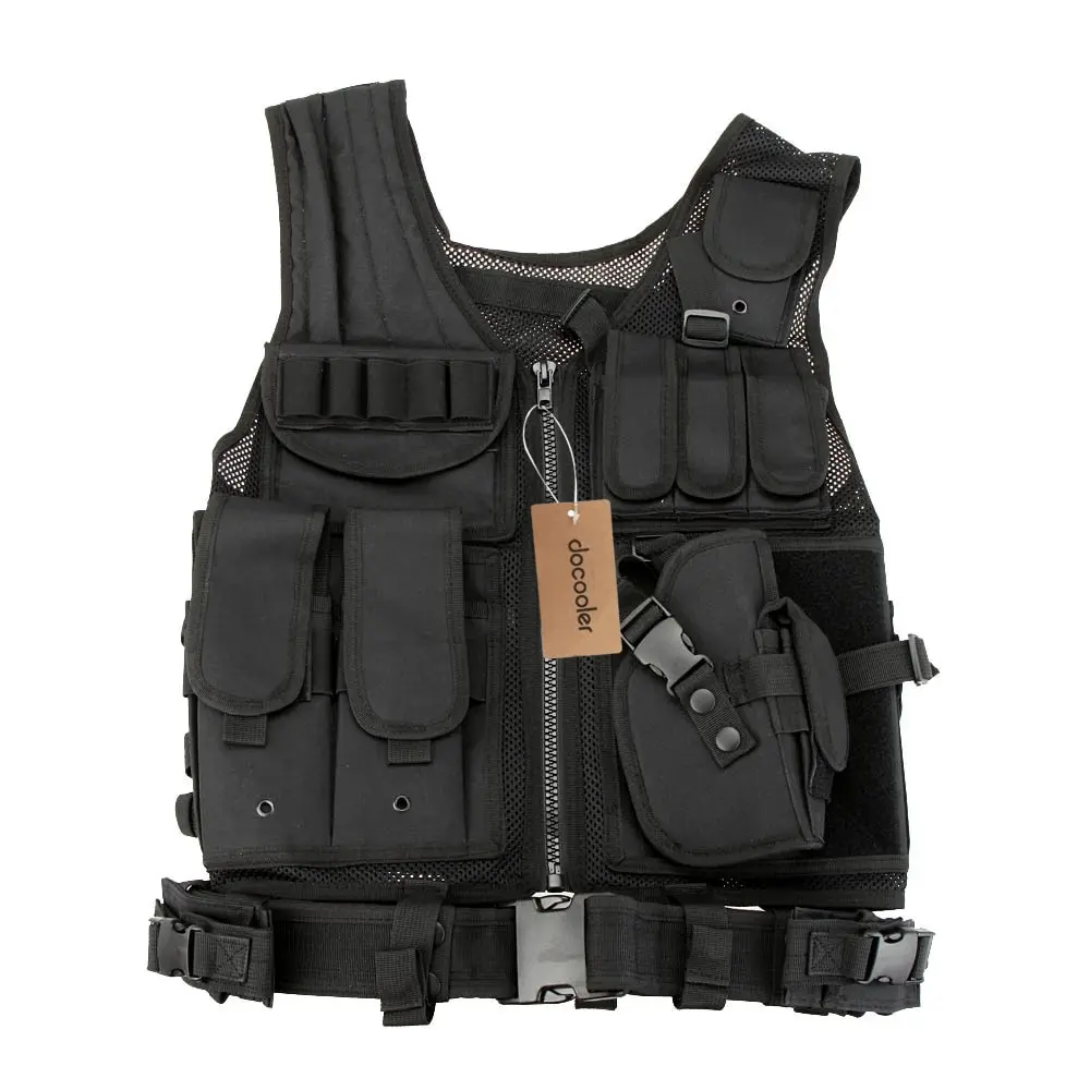 

Lixada Outdoor Military Tactical Army Polyester Airsoft War Game Hunting Vest for Outdoor War Game Camping Hiking 5 Colors
