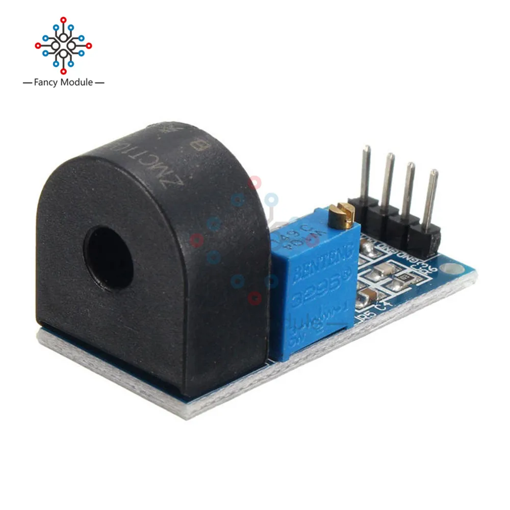 Силовой микро трансформатор тока ZMCT103C для Arduino 5 А диапазона однофазный с