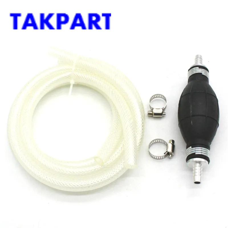 

Ручной насос TAKPART для перекачки масла, воды, бензина, дизельного топлива, жидкости, 8 мм, 2 шланга