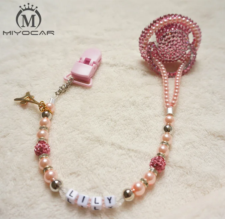 MIYOCAR bling Красочные ручной работы bling crystal rhinestone детская соска/соски/пустышки/cocka/chupeta и соски зажимы