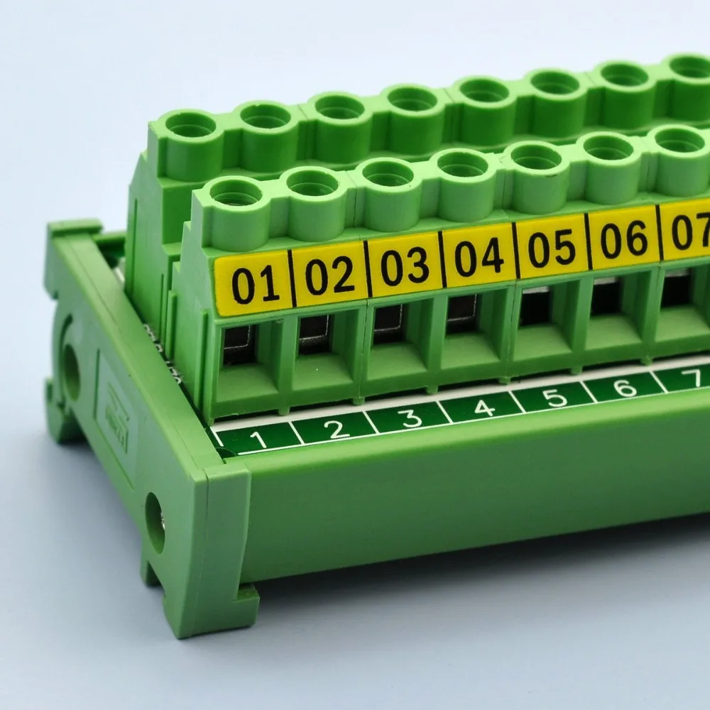 DIN рейка крепление 30A/300V 20 позиций Клеммная колодка модуль