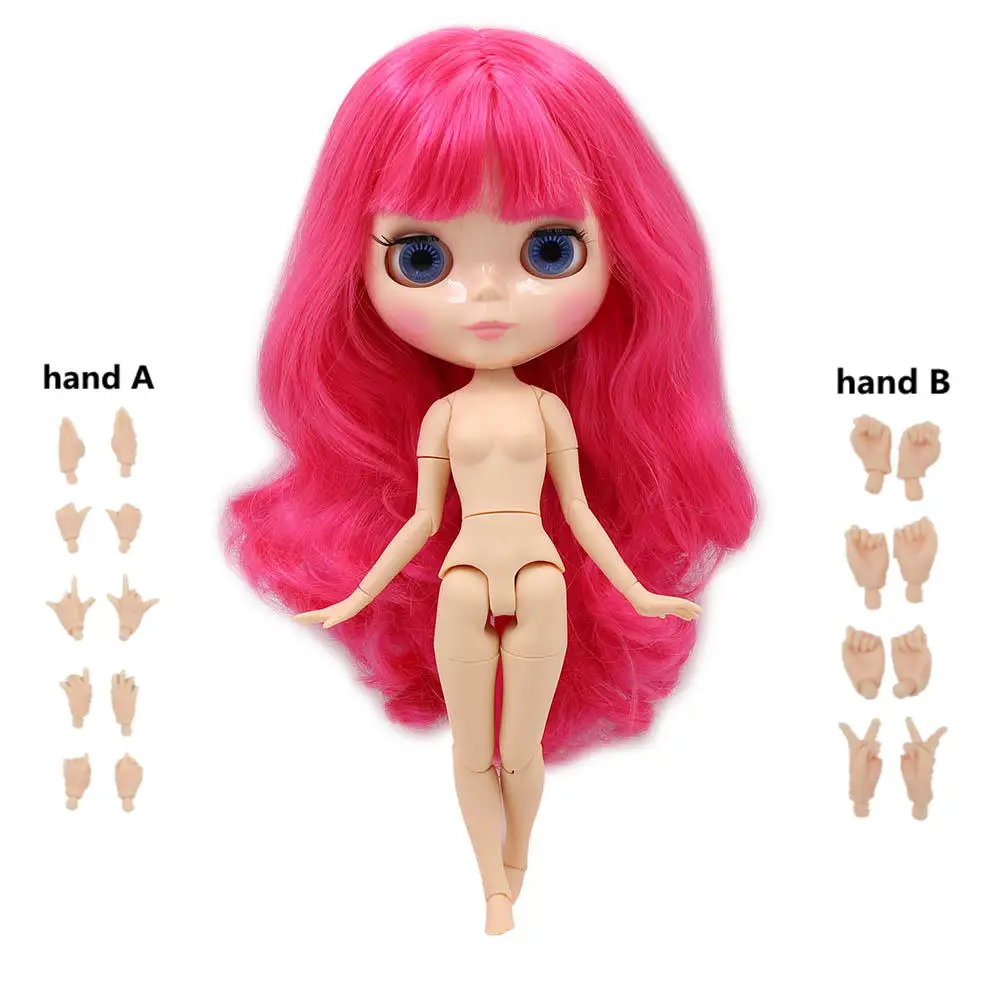 Nude doll Blyth 1/6 кукла Обнаженная тела 30 см игрушки BJD разных типов кожи загар с макияжем DIY модные куклы подарок для девочки - Цвет: Nude doll