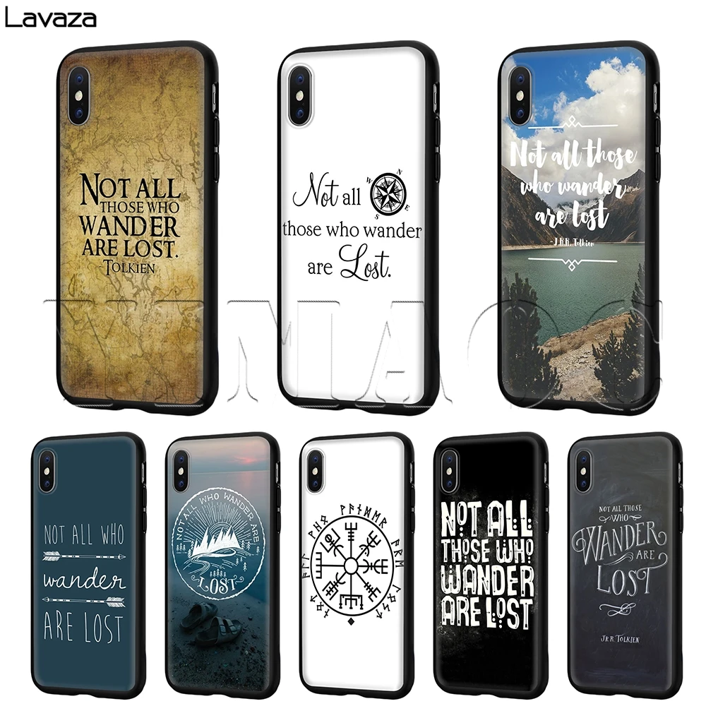 Lavaza Not All Those Who Wander Are Lost Case for iPhone 11 Pro XS Max XR X 8 7 6 6S Plus 5 5s se |