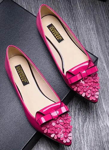 2015 пр отметил обувь для женщины свободного покроя с бантом цветочные плоским