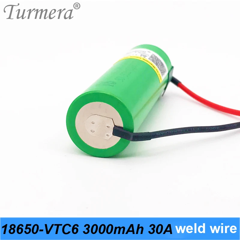 us18650vtc6 vtc6 30a 18650 3000mah аккумулятор сварочный провод для аккумуляторной отвертки перезаряжаемый аккумулятор