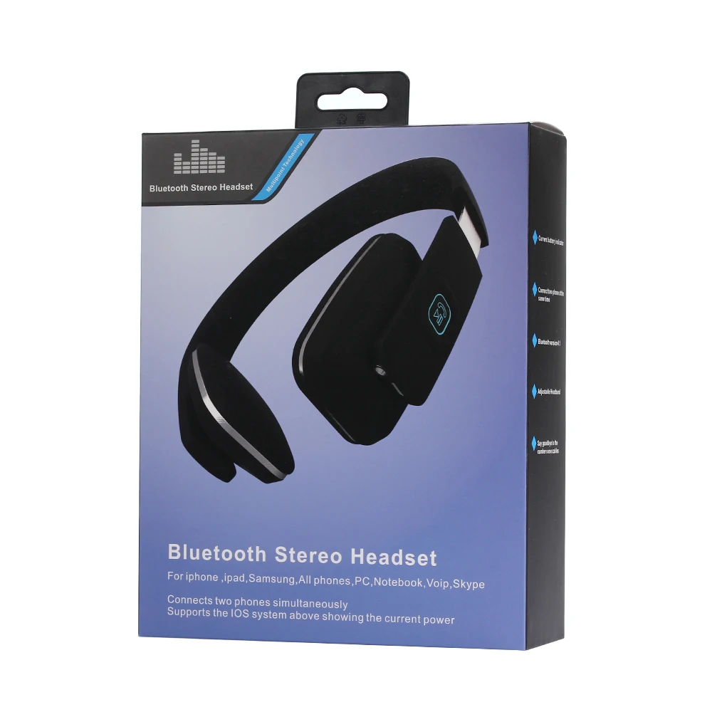 Беспроводные Проводные Bluetooth наушники FooHee складные с HD микрофоном дистанционное