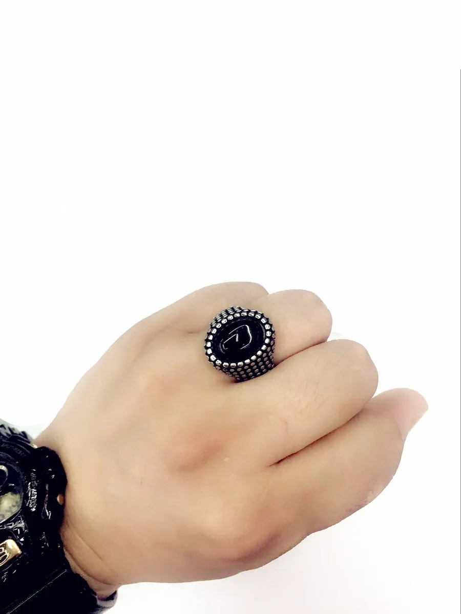 MANGOSKY модное кольцо из нержавеющей стали мужские панк кольца заклепки человек в