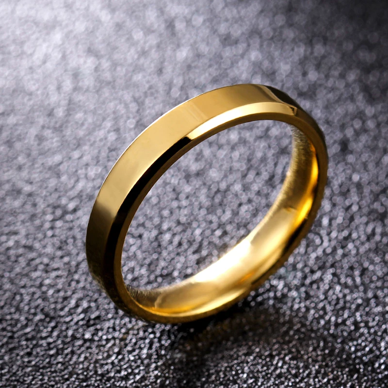 Парное кольцо из нержавеющей стали 4 мм 6 мм|Обручальные кольца| |