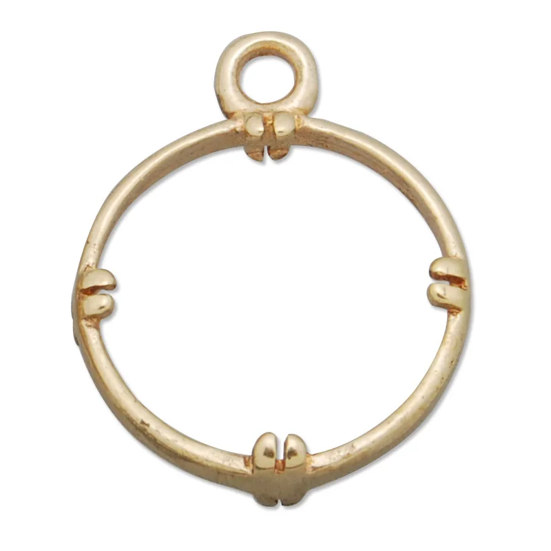 Оптовая продажа 13 мм Ограненный соединитель для бисера Кулон фурнитура подходит