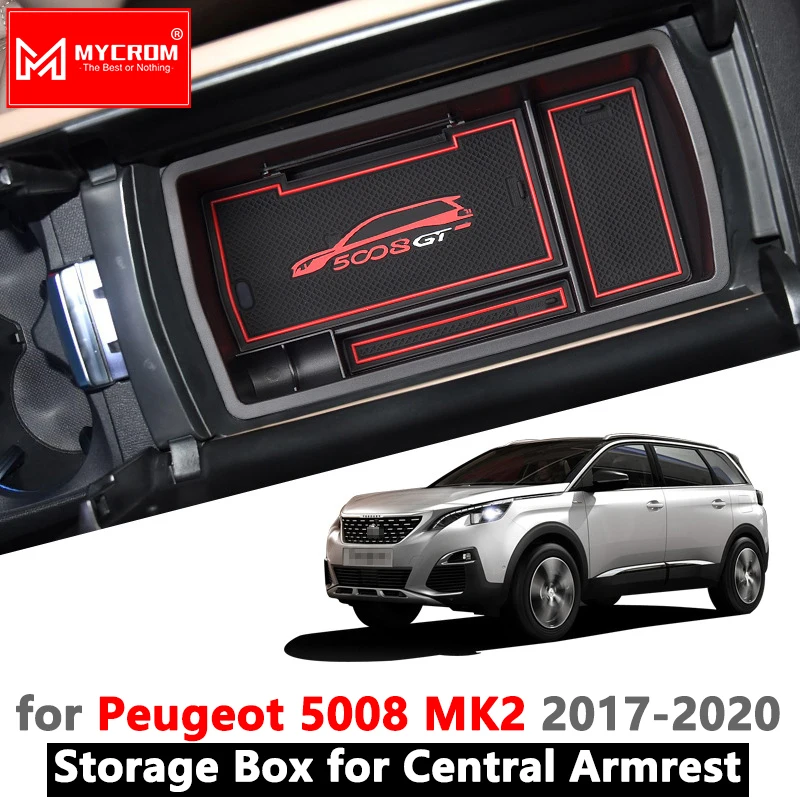 Ящик для хранения подлокотника органайзер Peugeot 5008 MK2 2017 2018 2019 2020 автомобильные