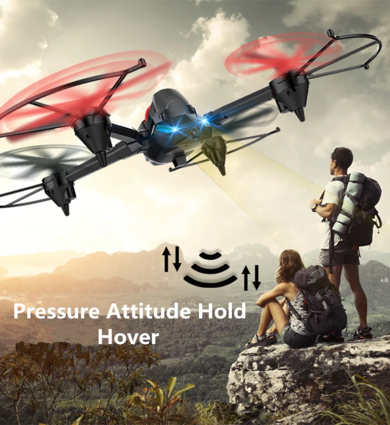 Радиоуправляемый квадрокоптер H3 Air ground 3 в 1 с безголовым режимом 4 канала HD Wi