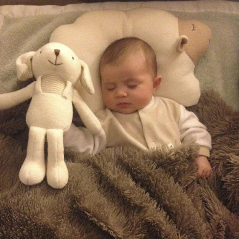 Soft Infant Baby Pillow Prevent Flat Head Memory Foam Cushion Sleeping Support | Мать и ребенок