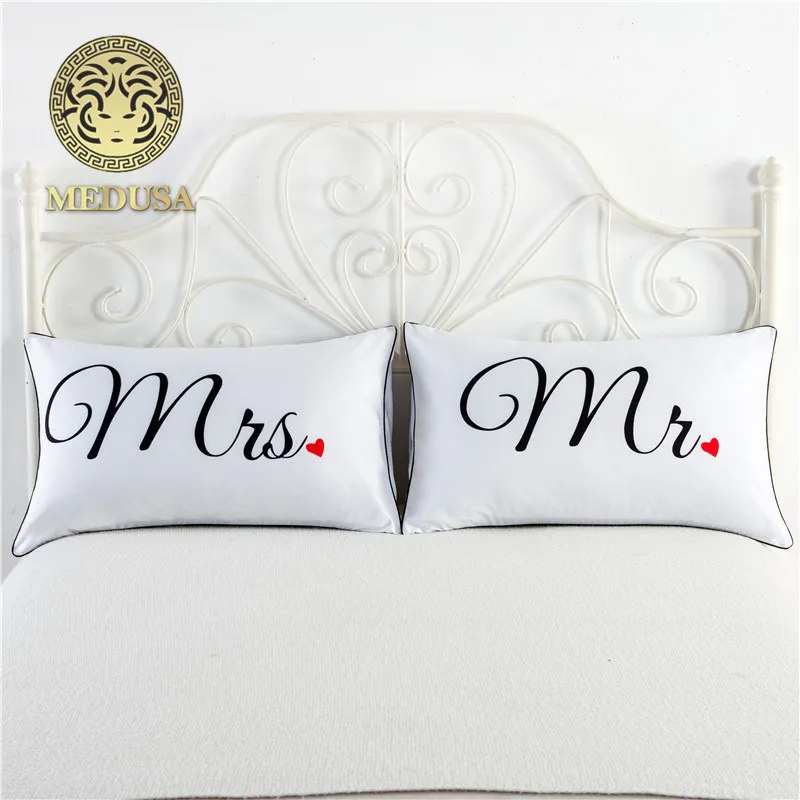 Его невеста/ее жених Свадебные наволочки подарок на день Святого Валентина