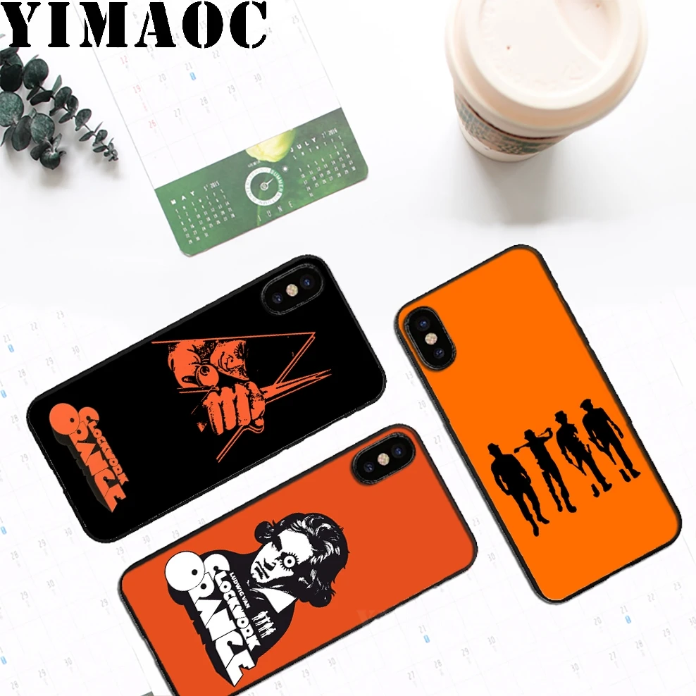 YIMAOC A Clockwork Orange Soft Silicone Case for iPhone 11 Pro Xr Xs Max X or 10 8 7 6 6S Plus 5 5S SE |