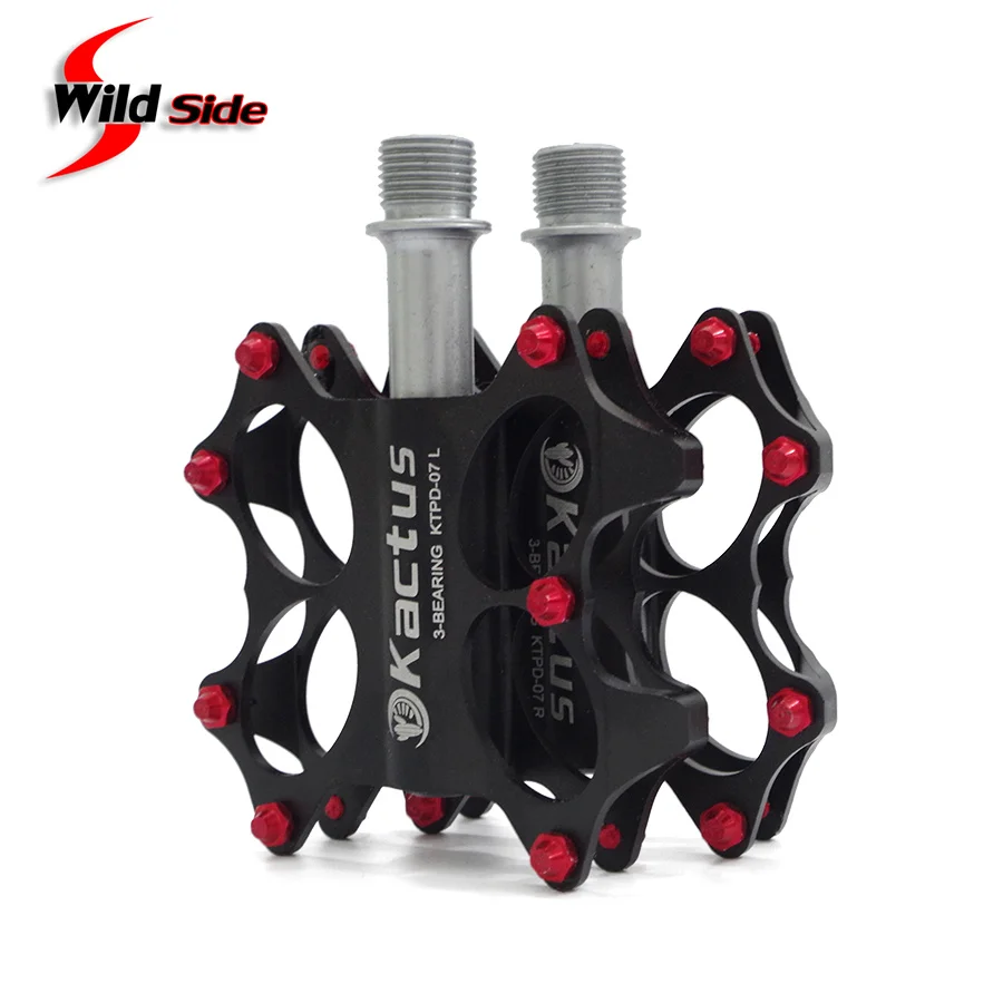 Kactus 225g Bicycle Pedals Mountain Road Aluminum Alloy Cr-mo Axis Sealed 3 Bearing CNC Pedal BMX Cycling Bike Ultralight Pedali | Спорт и
