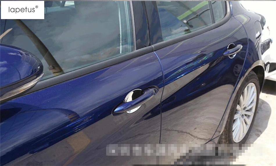 

Lapetus Accessories For Alfa Romeo Giulia 2016 2017 2018 2019 Outside Car Door Pull Handle Bowl Molding Cover Kit Trim / ABS