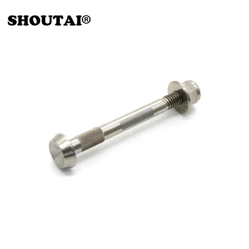 Titanium screw SHOUTAI велосипед TC4 титановый сплав весна задний амортизатор для Brompton BMX Складные части велосипеда 4 цвета - Цвет: Titanium screw