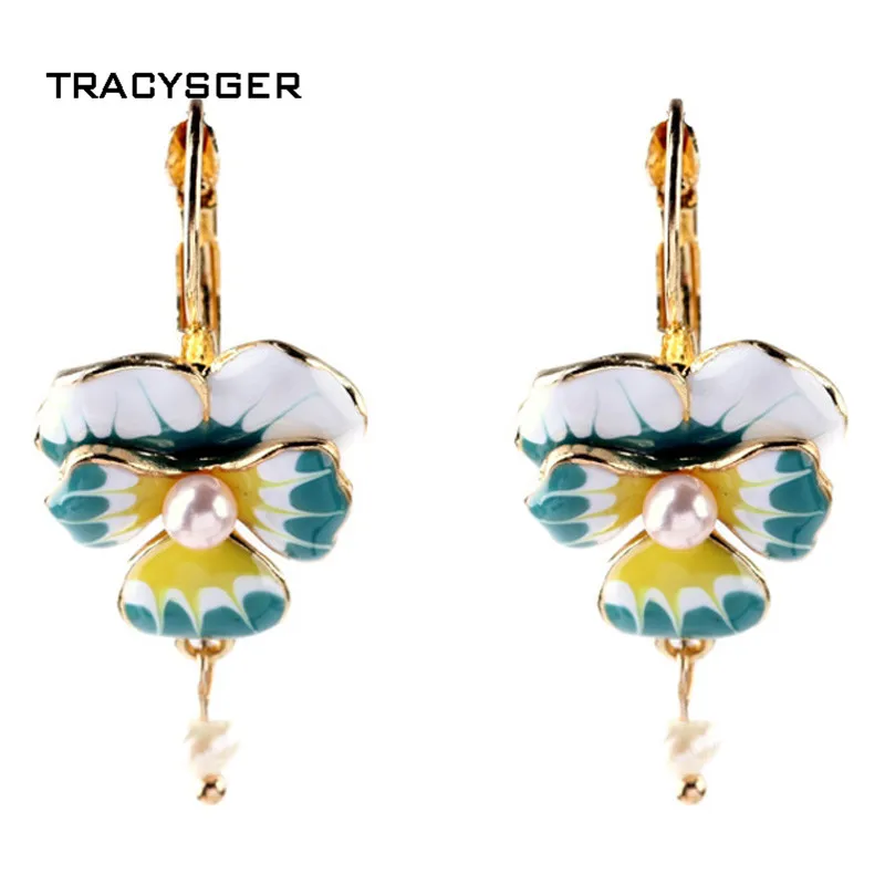 AB ed00202/TRACYSGER/ассиметричные серьги в виде цветка орхидеи|orchid flower earrings|orchid earringsearrings