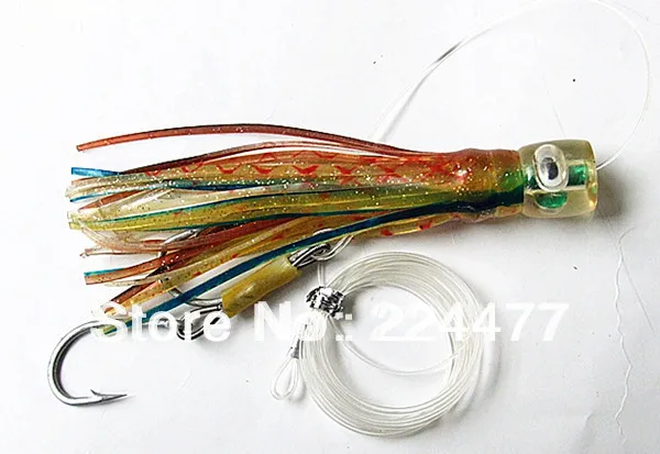 10 шт. смешанный костюм с сумкой мягкая двойная Юбка осьминог приманки для морской