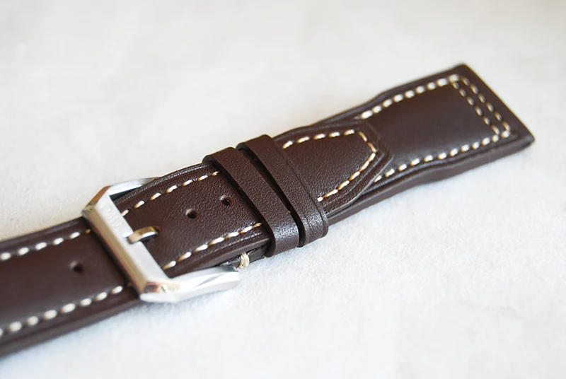 

New 21mm Dark brown high quality WatchBands Upscale Genuine Leather Watch Strap For IWC series Wristband Men dedicated Send tool