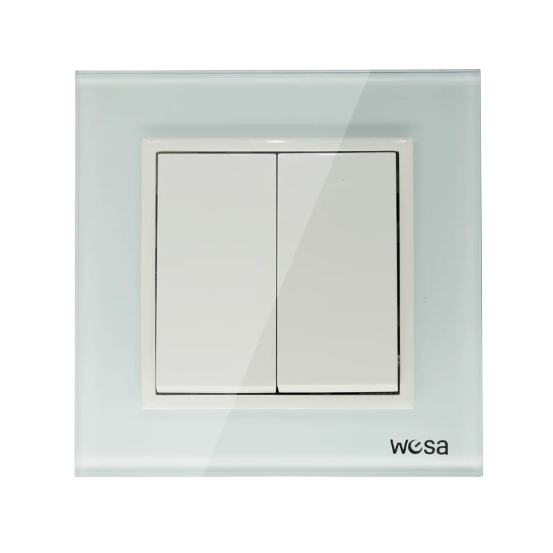 Новый дизайн настенный выключатель европейского стандарта роскошное черное